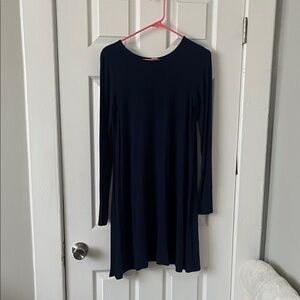 Old Navy Navy Blue Long Sleeve Dress